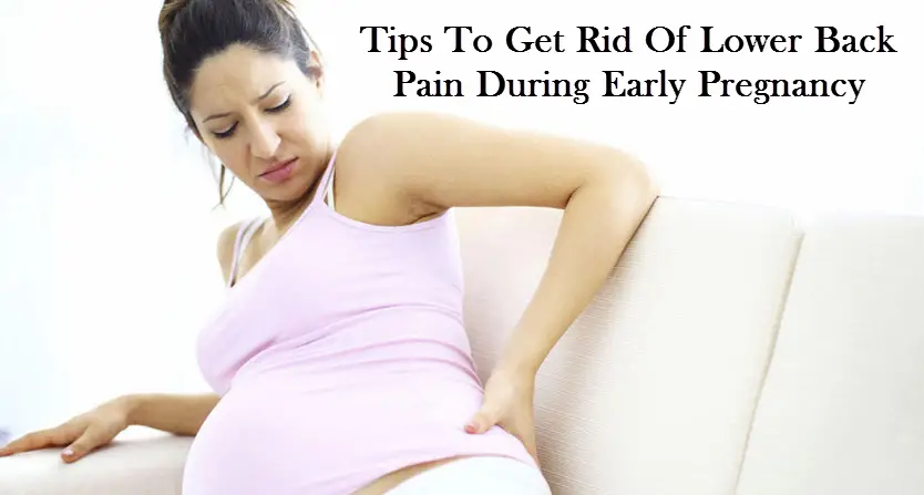 Lower back pain very early pregnancy
